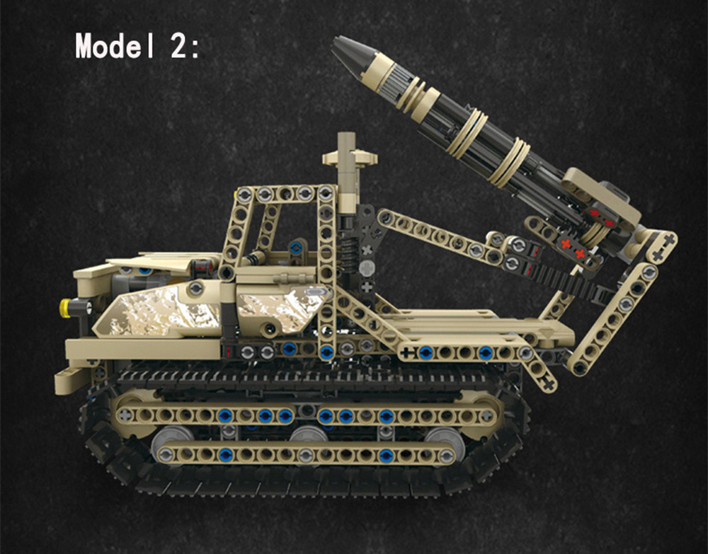 MoFun 13012 608PCS 2.4G 4CH DIY Assemble Brick Block RC Car Crawler Rocket