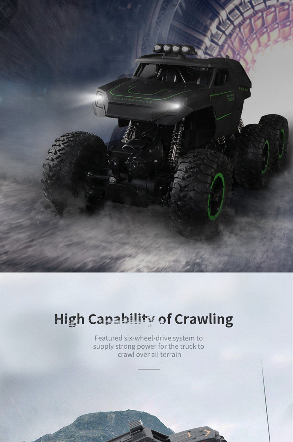 JJRC Q51 MAX 2.4G 1:12 6WD Off-road RC Car Climbing Truck RTR - E Version