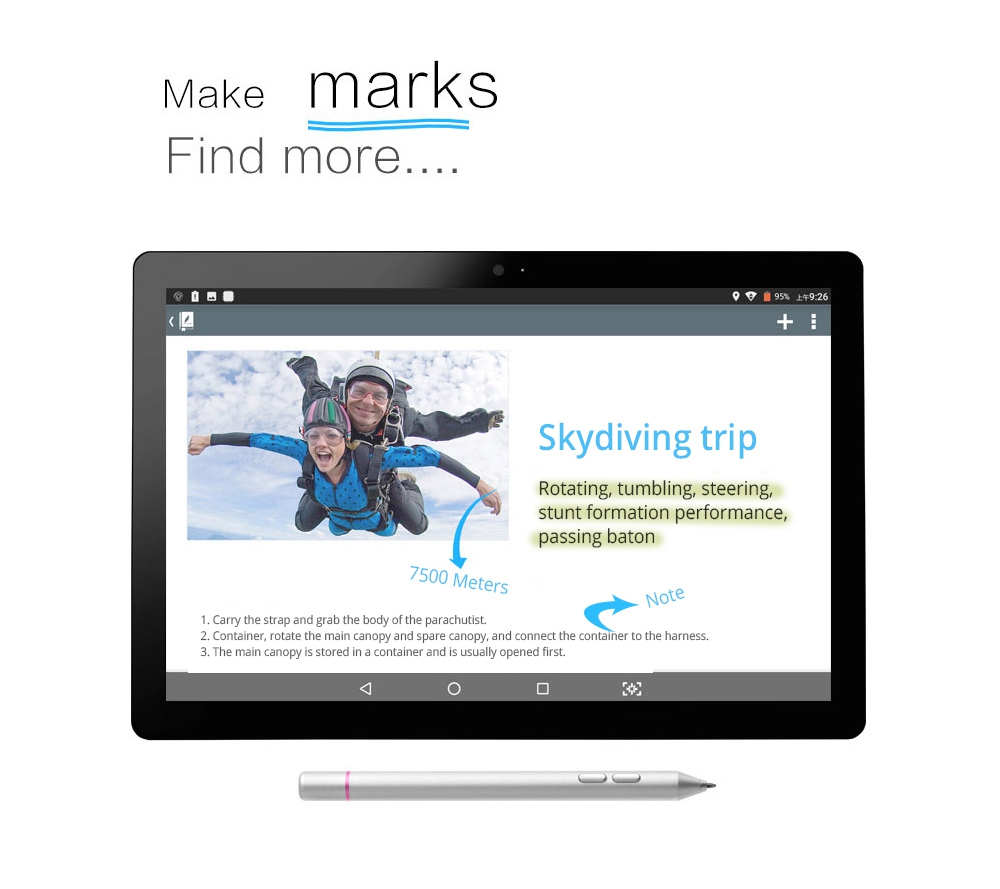 VOYO i8 Max 4G 10.1 Inch Tablet PC (Silver) + Original Bluetooth Keyboard (Black) + Original Stylus Pen (Silver)