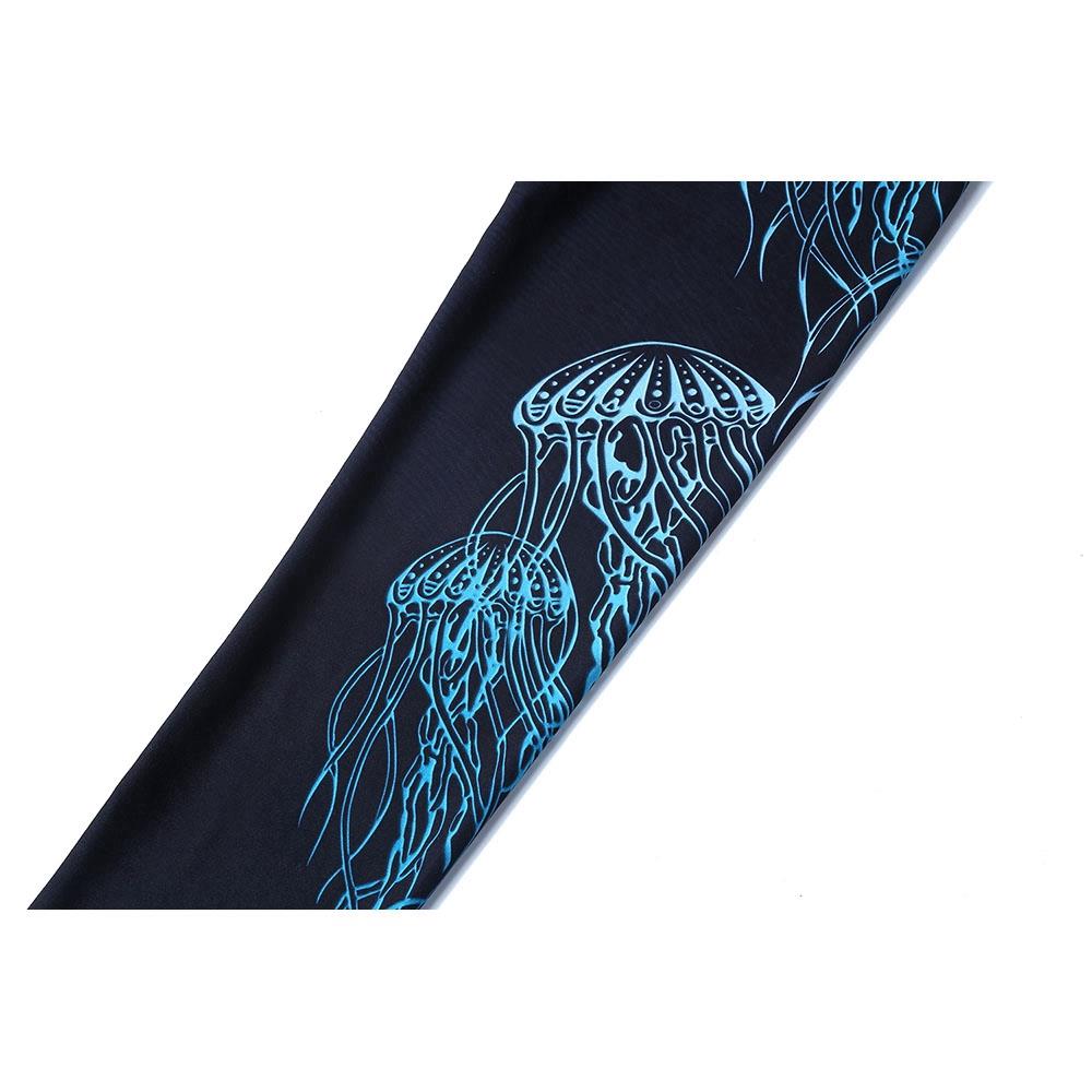 CK2236 Women Jellyfish Pattern Yoga Pants High-waist Leggings Size S - Black