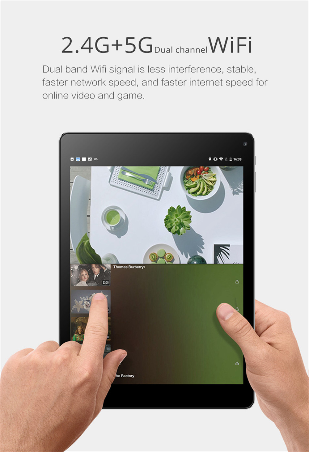 VOYO i8 4G LTE Phablet MTK6797X Deca Core 9.7" IPS 2K 2048*1536 4GB RAM 64GB ROM Android 8.0 Dual SIM Dual Standby - Black