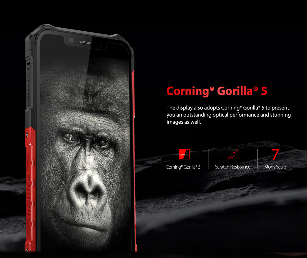 Ulefone Armor 6 6.2 Inch 4G LTE Smartphone Helio P60 6GB 128GB 21.0MP+13.0MP Dual Rear Cameras Android 8.1 IP68 NFC Wireless Charge - Red
