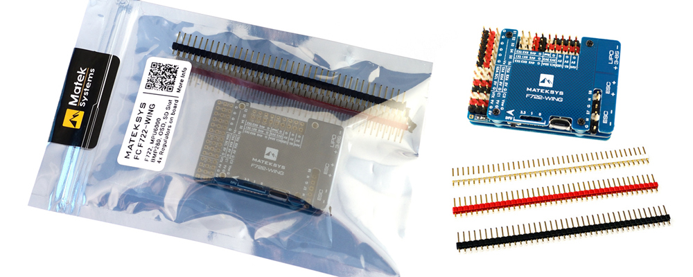 Matek Systems F722-WING STM32F722RET6 Flight Controller Built-in OSD PDB BEC for RC Airplane