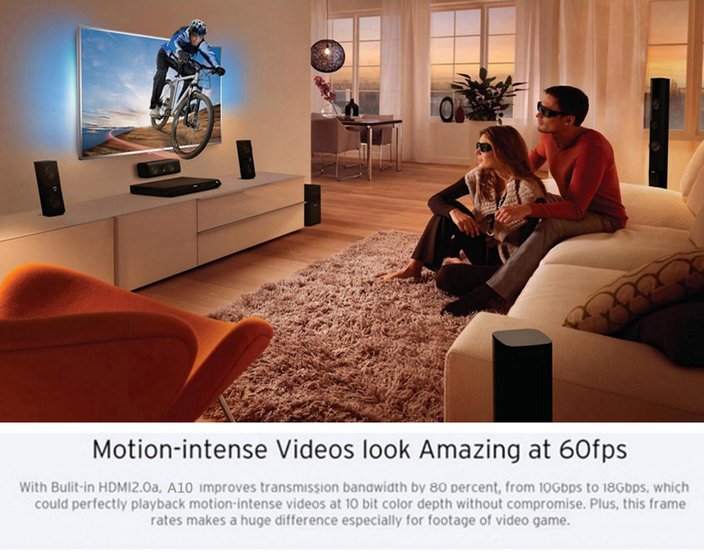 Egreat A10 Pro Hi3798CV200 HDR10 Blu-ray 3D Dolby ATOMS DTS X 4K UHD Google Android Media Player 2GB/16GB with LED Display Dual Band WiFi Gigabit LAN Bluetooth VIDON XBMC