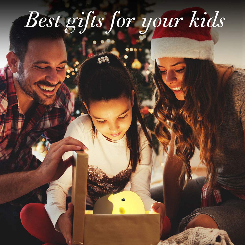 LED Night Light Eggshell Design Baby Night Lamp Dimmer Tumbler Bedside Lamp Feeding Lamp - Warm Light