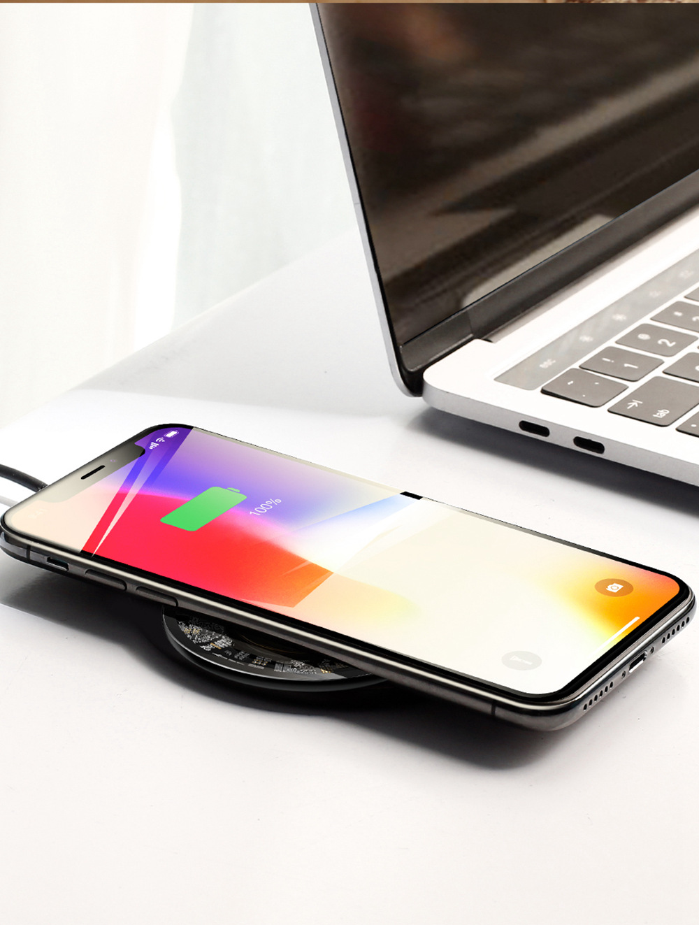 Baseus CCALL-AJK01 QI 10W Wireless Charger - White