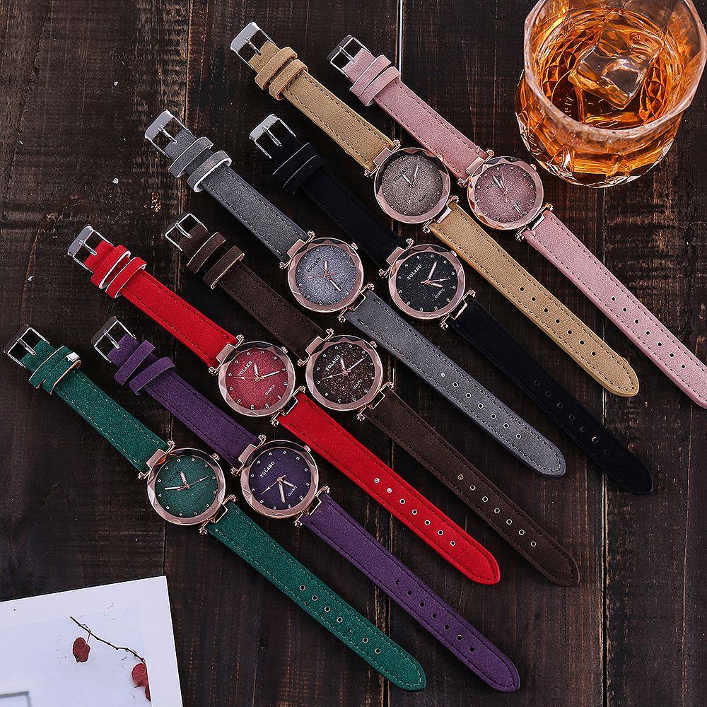 YOLAKO YL02 Women Casual Quartz Watch PU Leather Strap - Grey