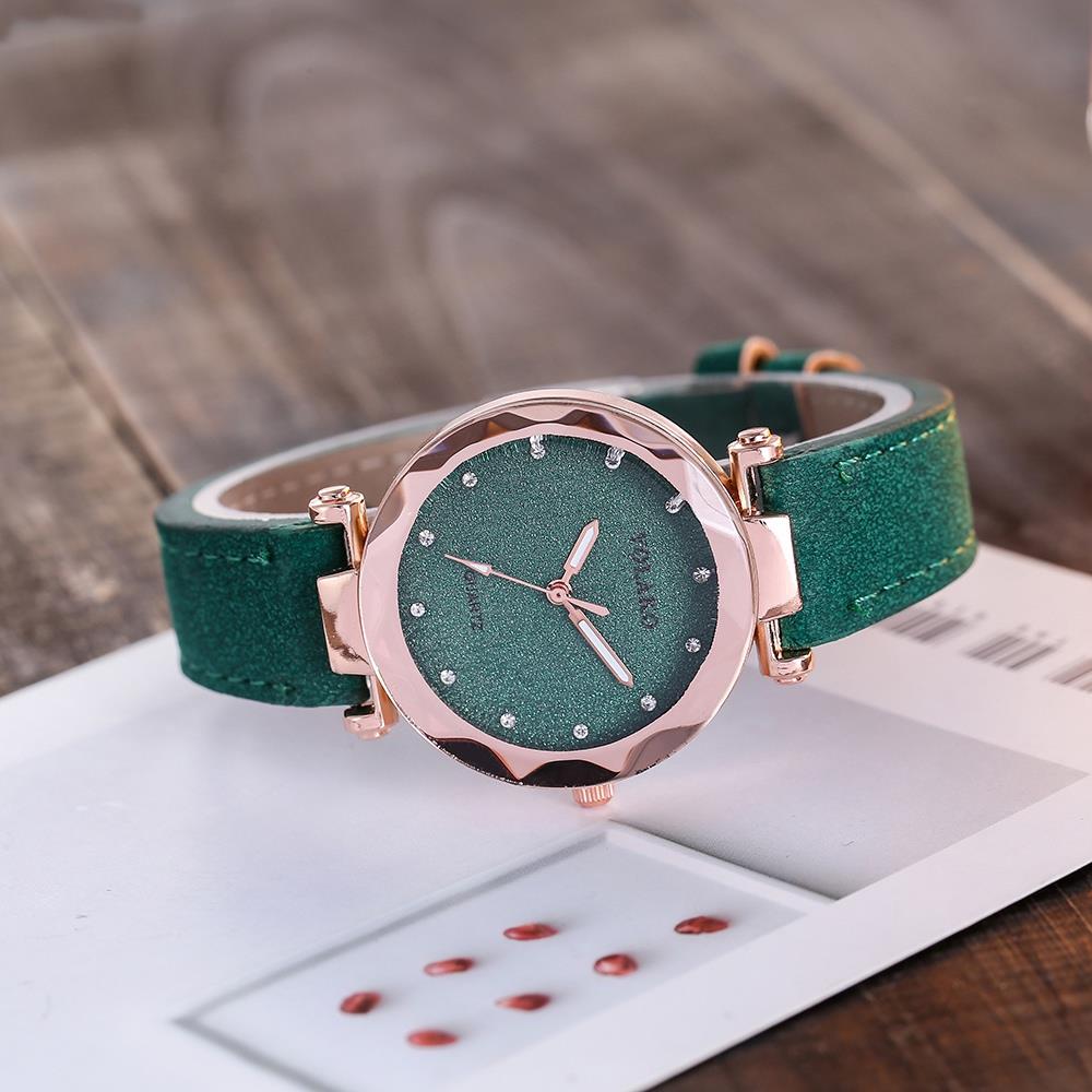 YOLAKO YL02 Women Casual Quartz Watch PU Leather Strap - Grey