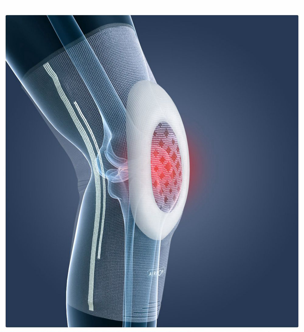 Xiaomi AirPOP Sports Knee Pads High Elastic Breathable Fitness Protective Gear 1 Piece Size L - Gray