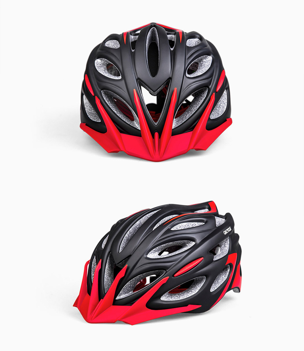 Xiaomi Mijia Qicycle KEVLAR Sports Helmet One-piece Lightweight Design - White + Red