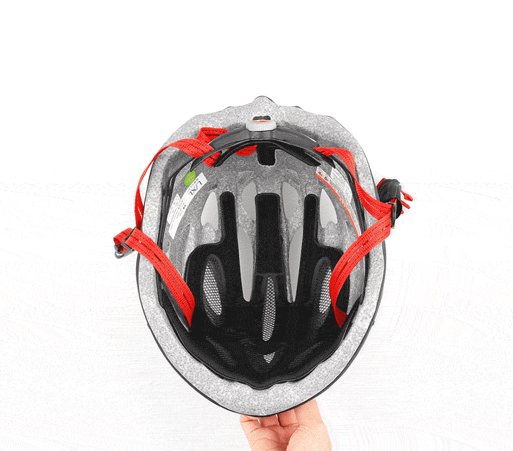 Xiaomi Mijia Qicycle KEVLAR Sports Helmet One-piece Lightweight Design - White + Red