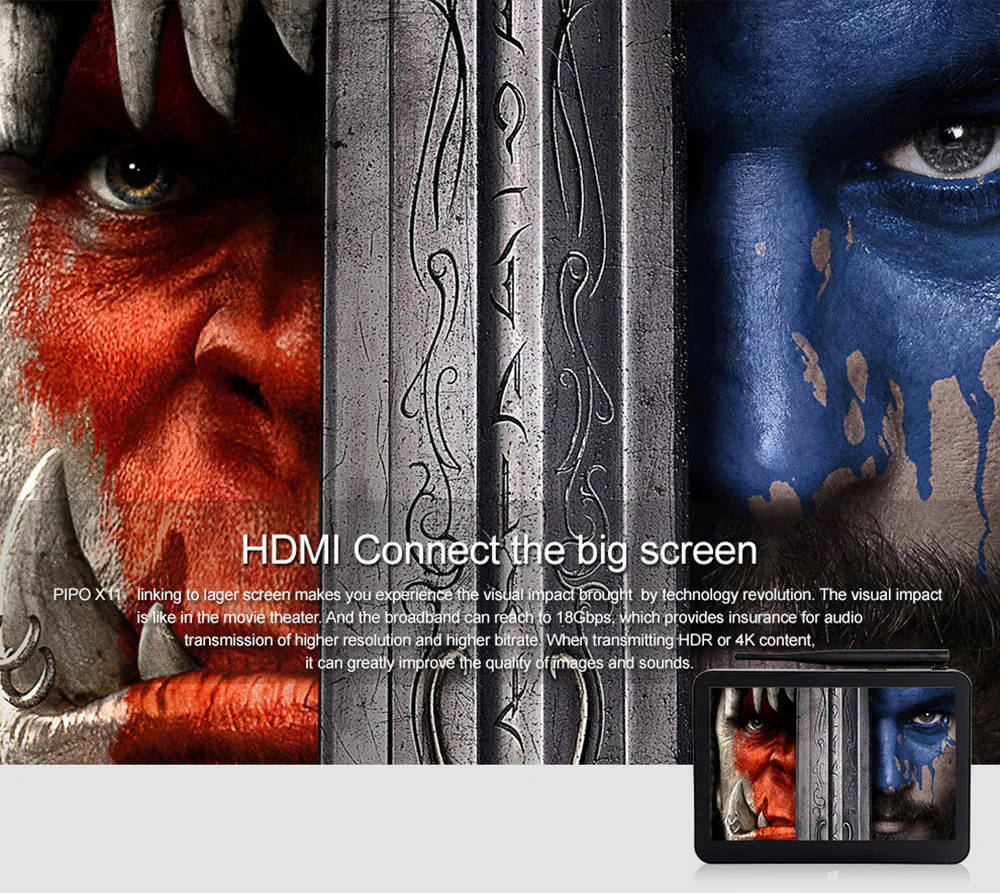 PIPO X11 8.9 inch Dual OS Intel Intel Cherry Trail Z8350 2GB/32GB Tablet PC Windows 10 Android 5.1 WiFi LAN Bluetooth USB3.0