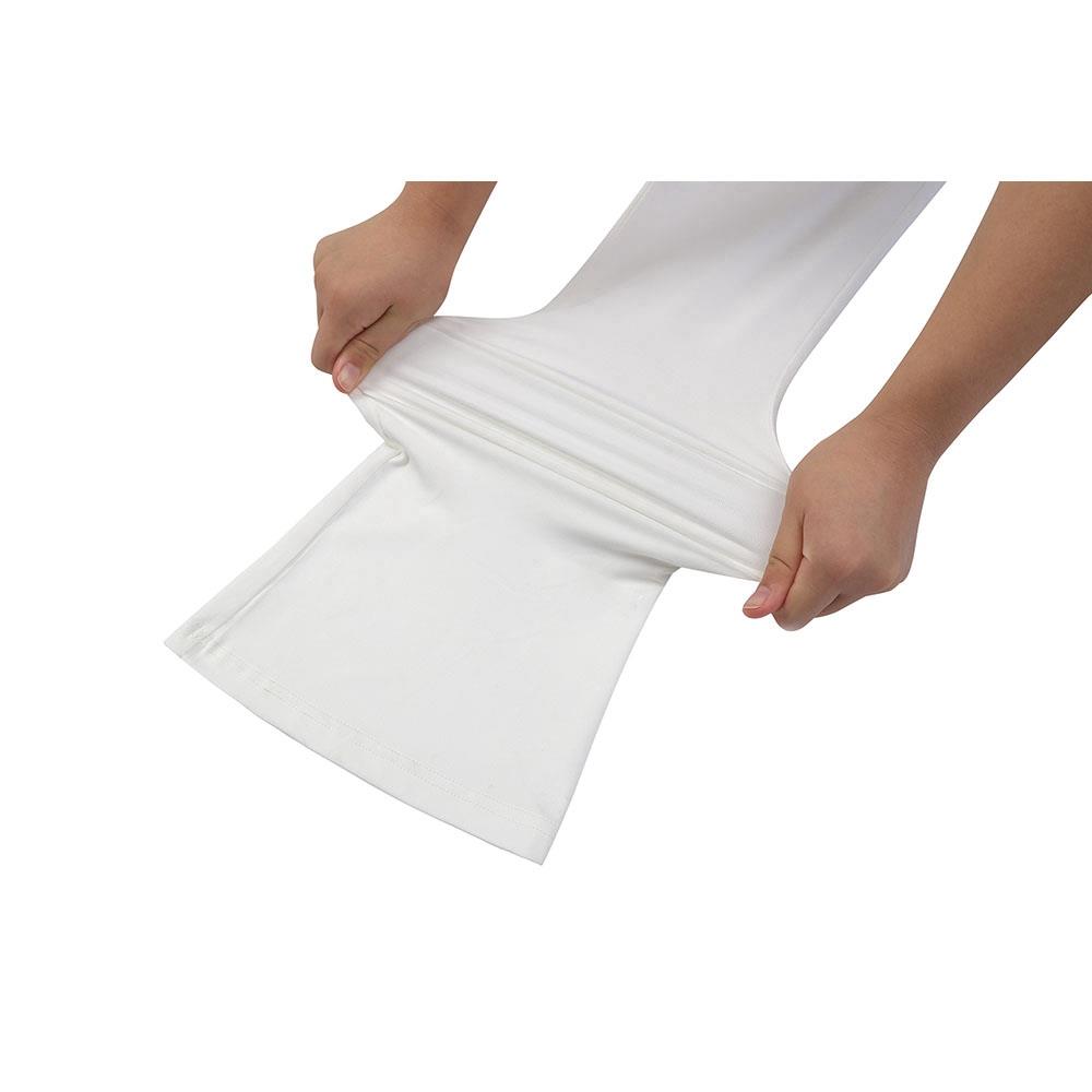 CK2218 Women Sports Fitness Yoga Pants Dance Practice Micro Horn Trousers Size M - White