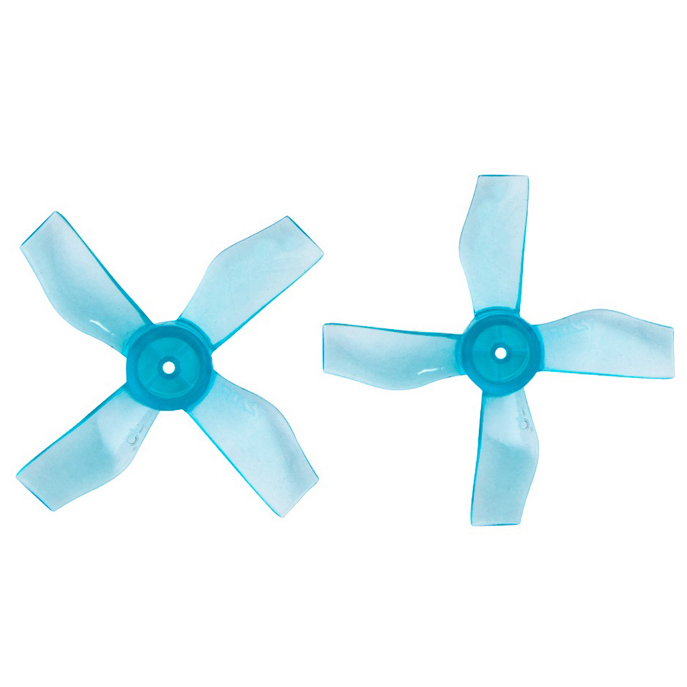Gemfan 1220 31mm 4-Blade 1mm Mounting Hole CW CCW Propeller 8PCS - Blue