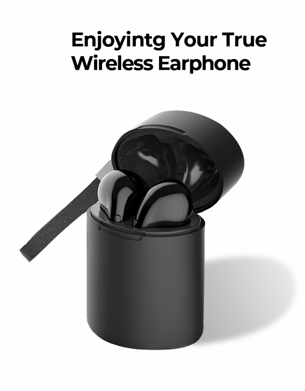 Myinnov MKJ X10 TWS Dual Bluetooth 5.0 Earbuds About 6 Hours Working Time - Black
