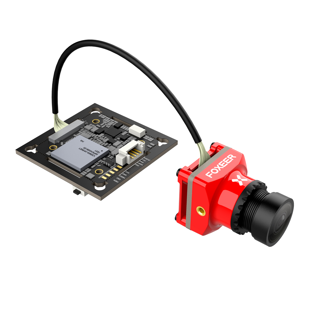 Foxeer MIX 1080P 60FPS OSD Wide Voltage DC 5-24V HD FPV Camera 16:9 4:3 N/P Switchable - Black