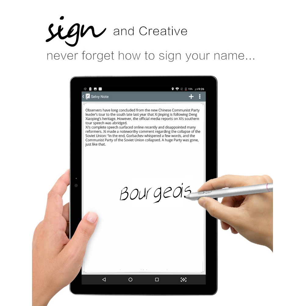 VOYO i8 Max 4G 10.1 Inch Tablet PC (Silver) + Original Bluetooth Keyboard (Black) + Original Stylus Pen (Silver)