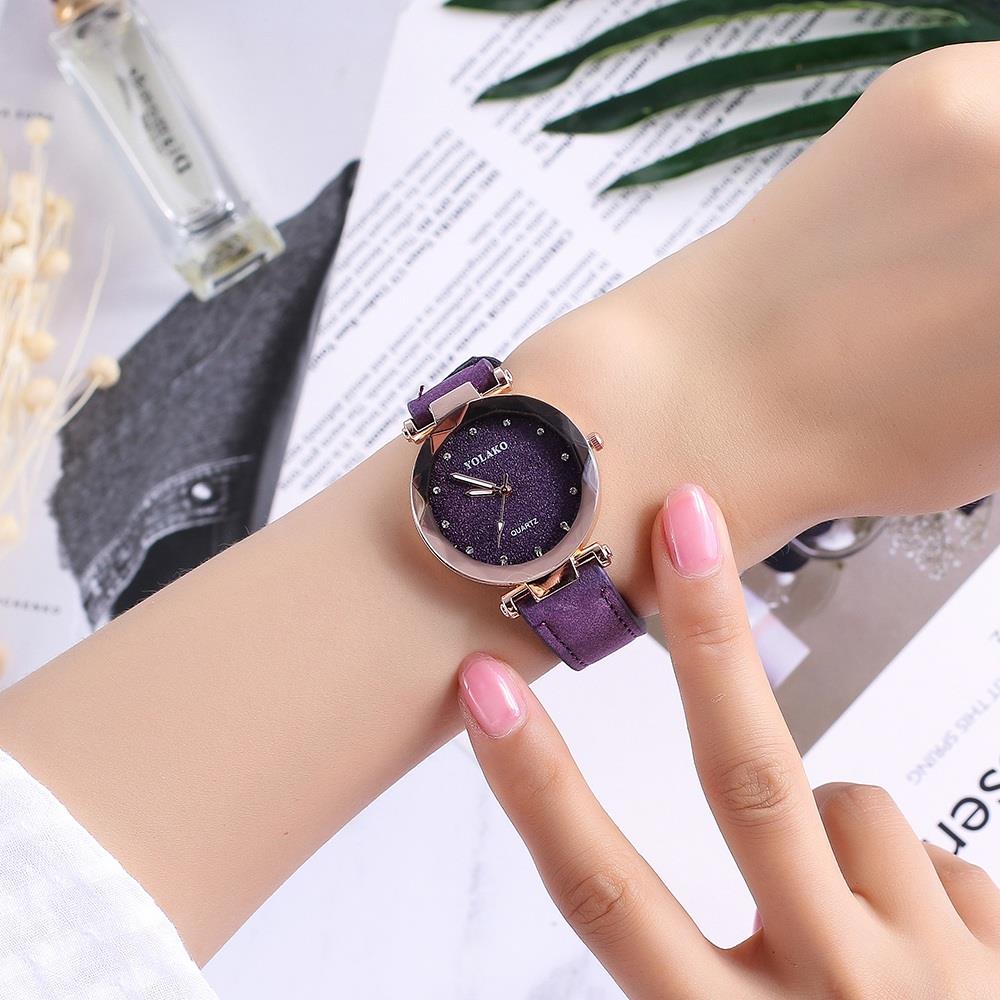 YOLAKO YL02 Women Casual Quartz Watch PU Leather Strap - Grey
