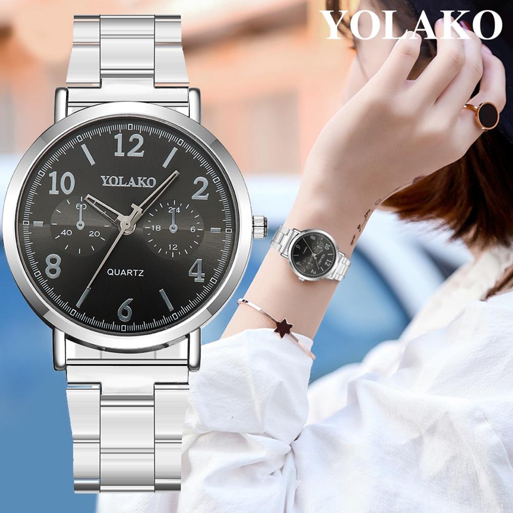 YOLAKO YK118 Casual Quartz Watch Stainless Steel Watches - Rose Gold