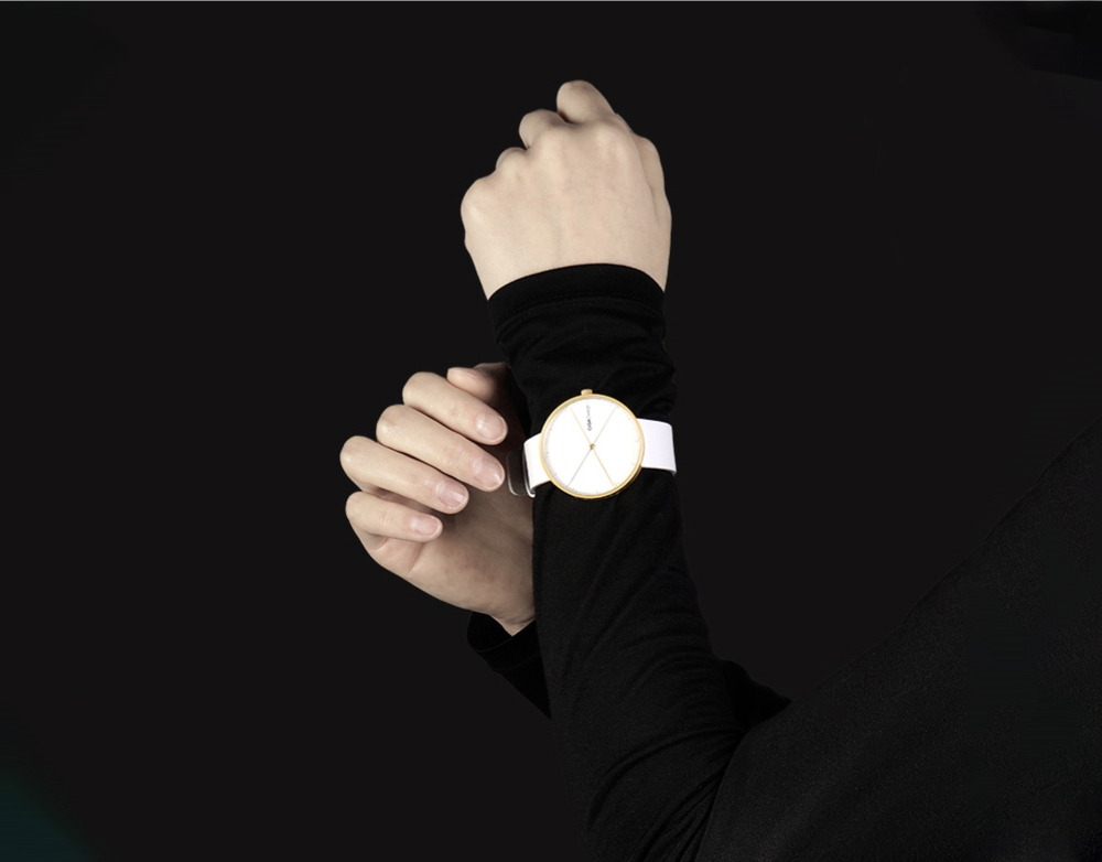 Xiaomi CIGA Design X Series Reddot Award Men Quartz Watch Genuine Leather Strap D009-1-1 - Black