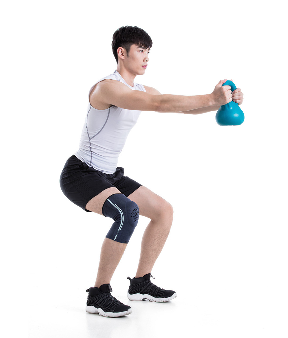 Xiaomi AirPOP Sports Knee Pads High Elastic Breathable Fitness Protective Gear 1 Piece Size L - Gray
