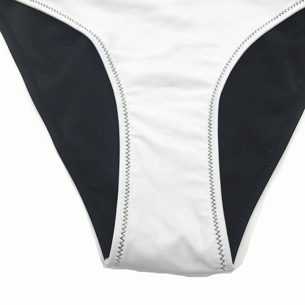 BK87 Women Mesh Bikini Two-piece Straps Swimsuit Size L - Black