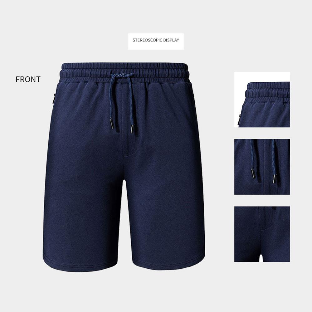 DK18 Men Casual Sports Tethers Shorts Fifth Beach Pants Loose Quick Dry Size S - Blue