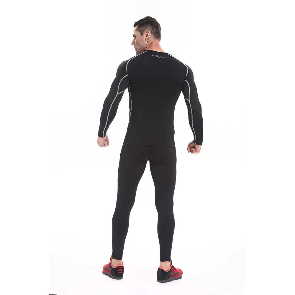 XD16 Men Fitness Sport Tight Long Sleeve T-shirt Size L - Green