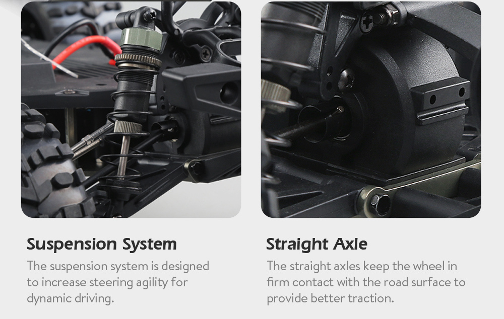 JJRC Q48 THUNDER 2.4G 1:10 4WD Waterproof Brushless 70km/h Off-road RC Car Monster Truck RTR - Blue