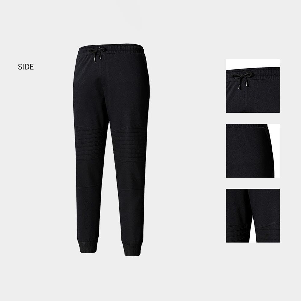 LK43 Men Casual Loose Pants Size XXL - Black