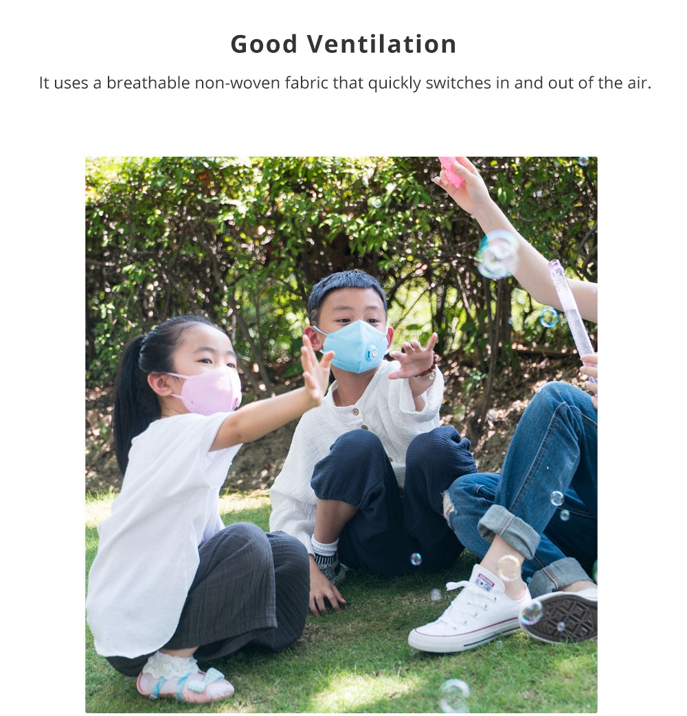 Xiaomi AirPOP Children's Anti-haze Face Mask Soft And Breathable 4PCS - Blue