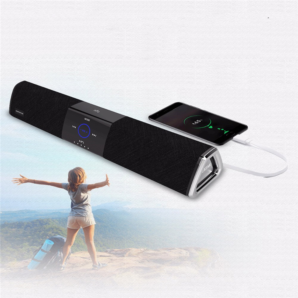 HOPESTAR A3 Wireless Bluetooth Speaker Power Bank Deep bass Built-in NFC - Black