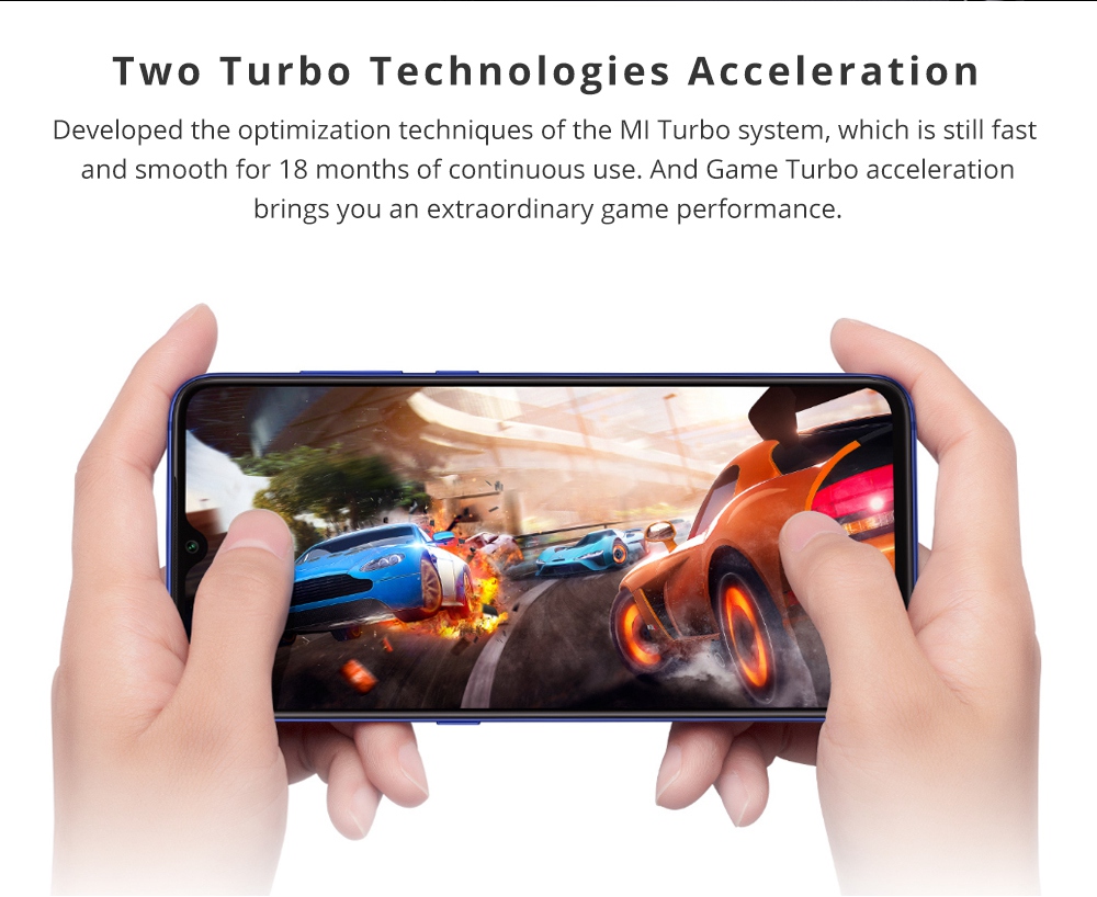 Xiaomi Mi 9 6.39 Inch 4G LTE Smartphone Snapdragon 855 6GB 128GB 48.0MP+12.0MP+16.0MP Triple Rear Cameras MIUI 10 In-display Fingerprint NFC Fast Charge - Blue