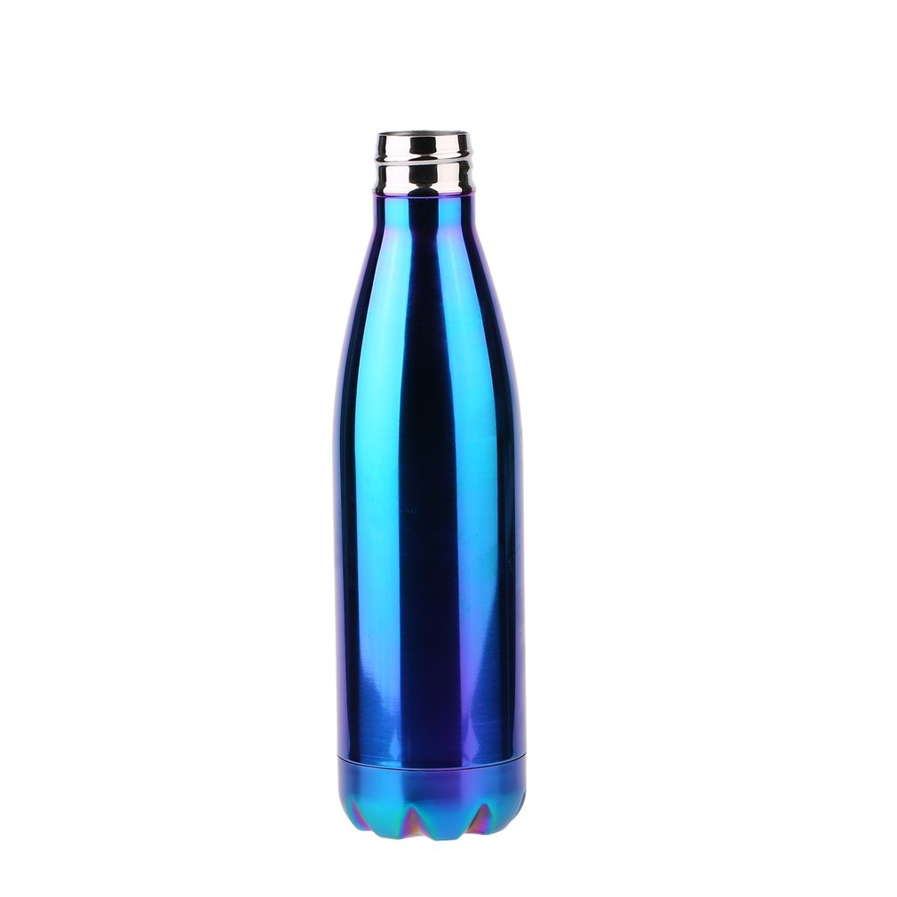 Creative Water Bottle Bowling Shaped Stainless Steel Vacuum Insulated Bottle 500ML - Purple