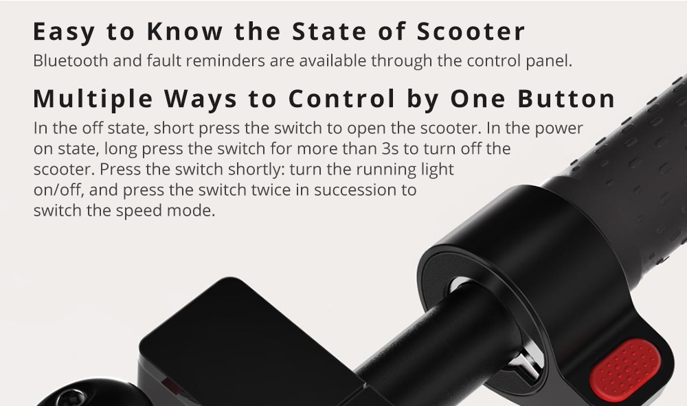 Xiaomi Mijia Folding Electric Scooter Pro 300W Motor 3 Speed Modes 8.5 Inch Tire 45KM Mileage Range Double Brake System - Black