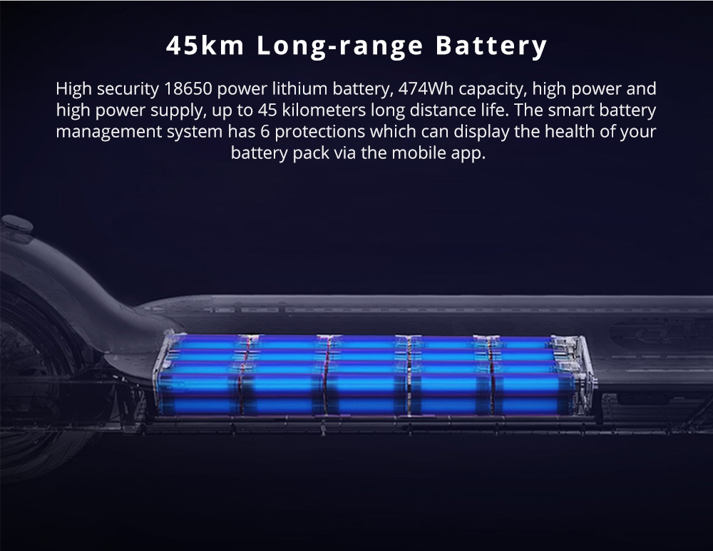 Xiaomi Mijia Folding Electric Scooter Pro 300W Motor 3 Speed Modes 8.5 Inch Tire 45KM Mileage Range Double Brake System - Black