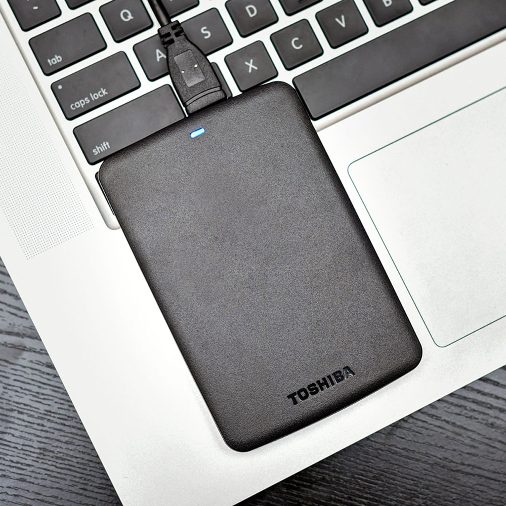 Toshiba HDTB310YK3AA 1TB Portable Mobile External HDD USB 3.0 2.5 Inch Desktop Hard Disk Drive - Black