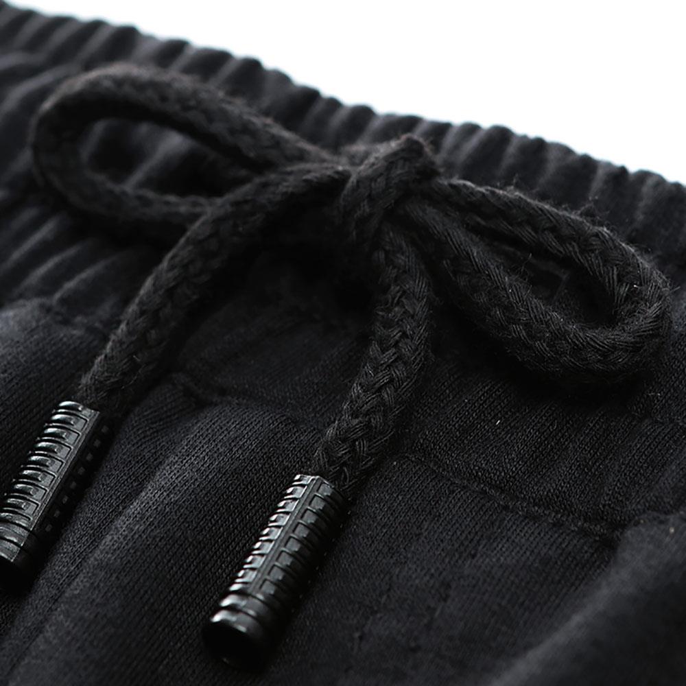 LK43 Men Casual Loose Pants Size XL - Black