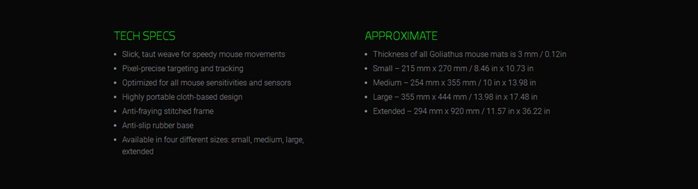 Razer Goliathus Speed Cosmic Edition Mouse Mat Professional Gaming Extended Mouse Pad 11.57 inch x 36.22 inch - Green