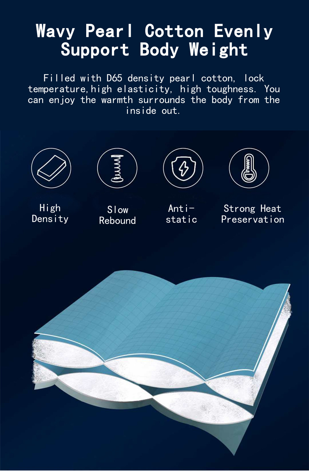 XIAOMI PMA M10 Heated Seat Cushion Graphene Infrared Fast Warm Pad for Car Home Office - Blue