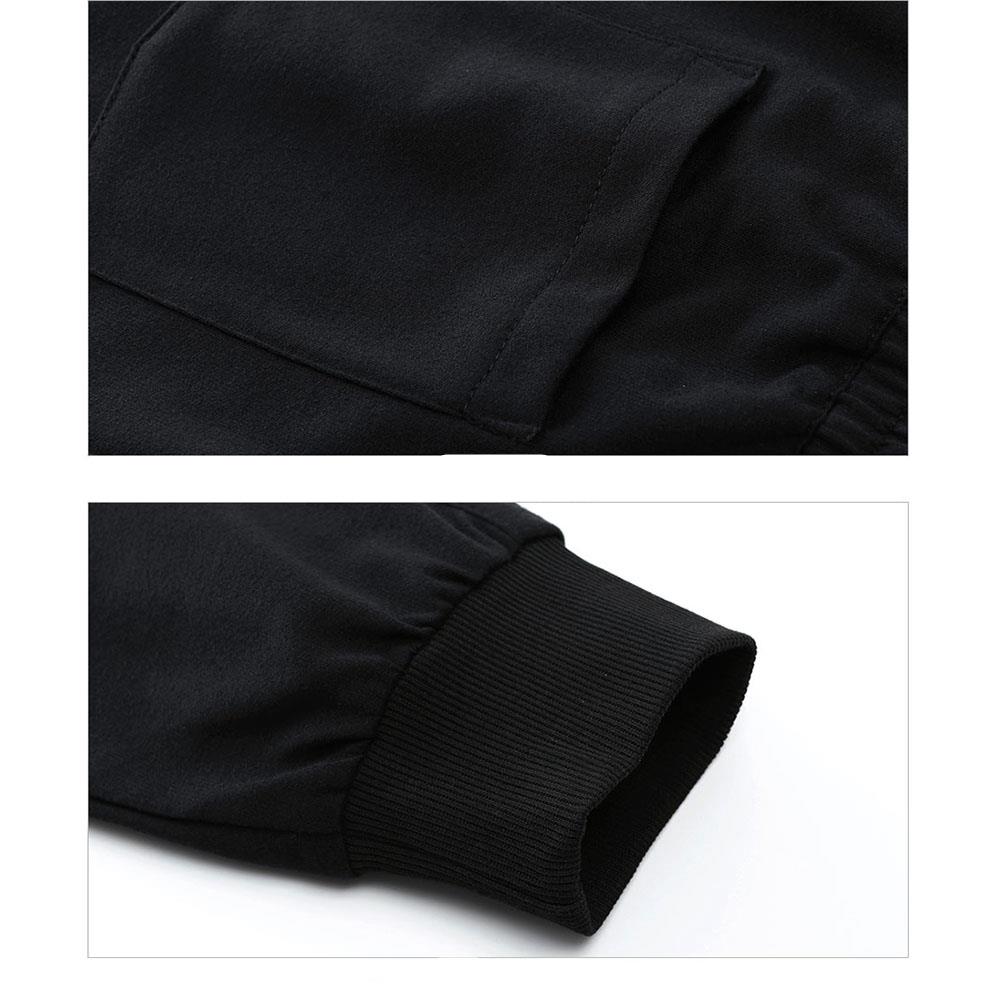 LK43 Men Casual Loose Pants Size XL - Black