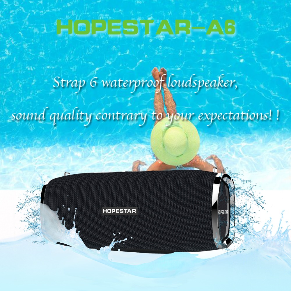HOPESTAR A6 Wireless Bluetooth Speaker 34W IPX6 Water-resistant Power Bank - Gray