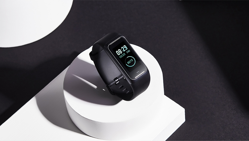 Original Xiaomi Huami Amazfit Cor 2 Smart Bracelet 2.5D Color IPS Touch Screen 1.23 Inch English Version 5ATM Water Resistant - Black