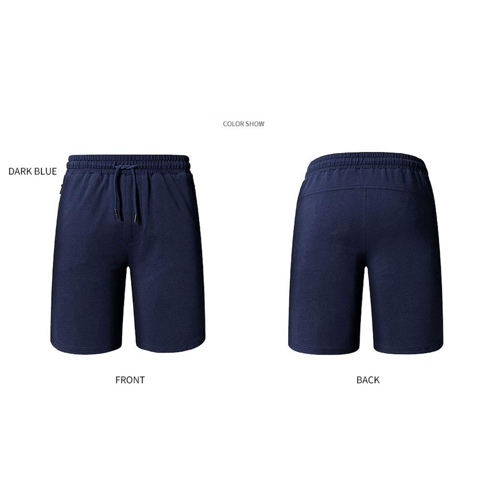 DK18 Men Casual Sports Tethers Shorts Fifth Beach Pants Loose Quick Dry Size S - Blue