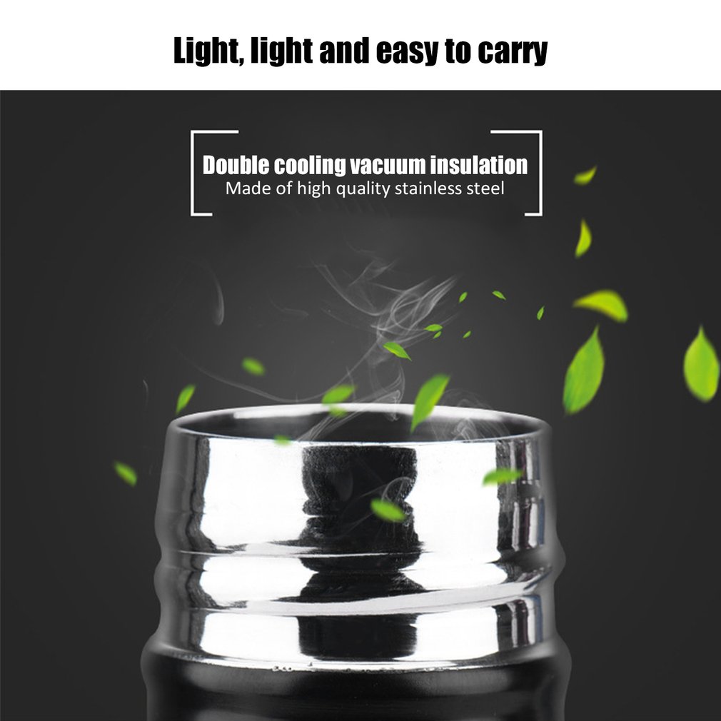 Creative Water Bottle Bowling Shaped Stainless Steel Vacuum Insulated Bottle 500ML - Purple