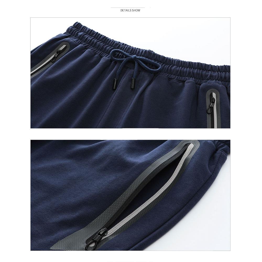 DK18 Men Casual Sports Tethers Shorts Fifth Beach Pants Loose Quick Dry Size S - Blue