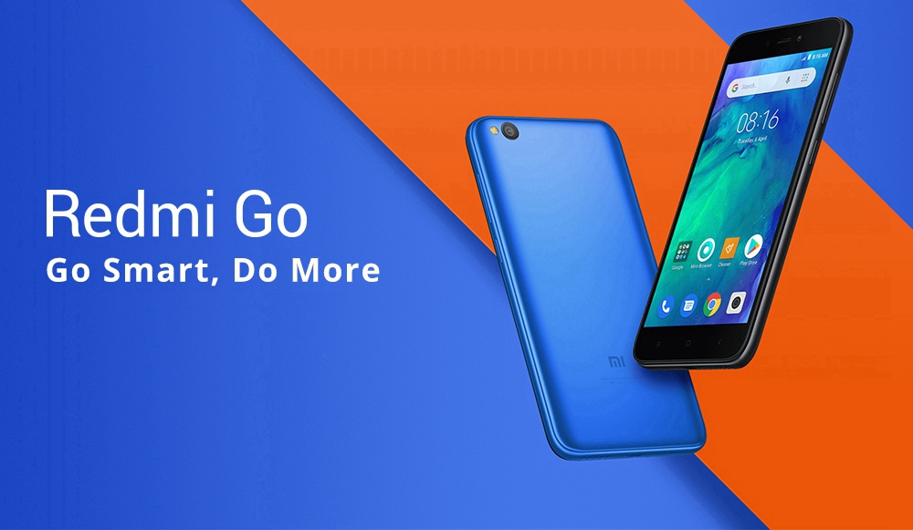 Xiaomi Redmi Go 5.0 inch 4G LTE Smartphone Snapdragon 425 1GB 8GB 8.0MP Rear+5.0MP Front Camera Android Special-edition System Global Version - Black