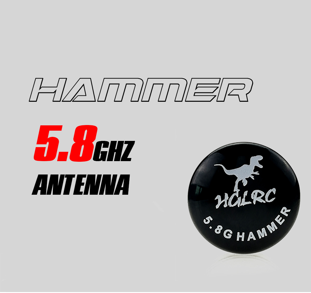 HGLRC Hammer RHCP 5.8G 5dBi Super Mini Antenna For FPV Racing Drone - UFL