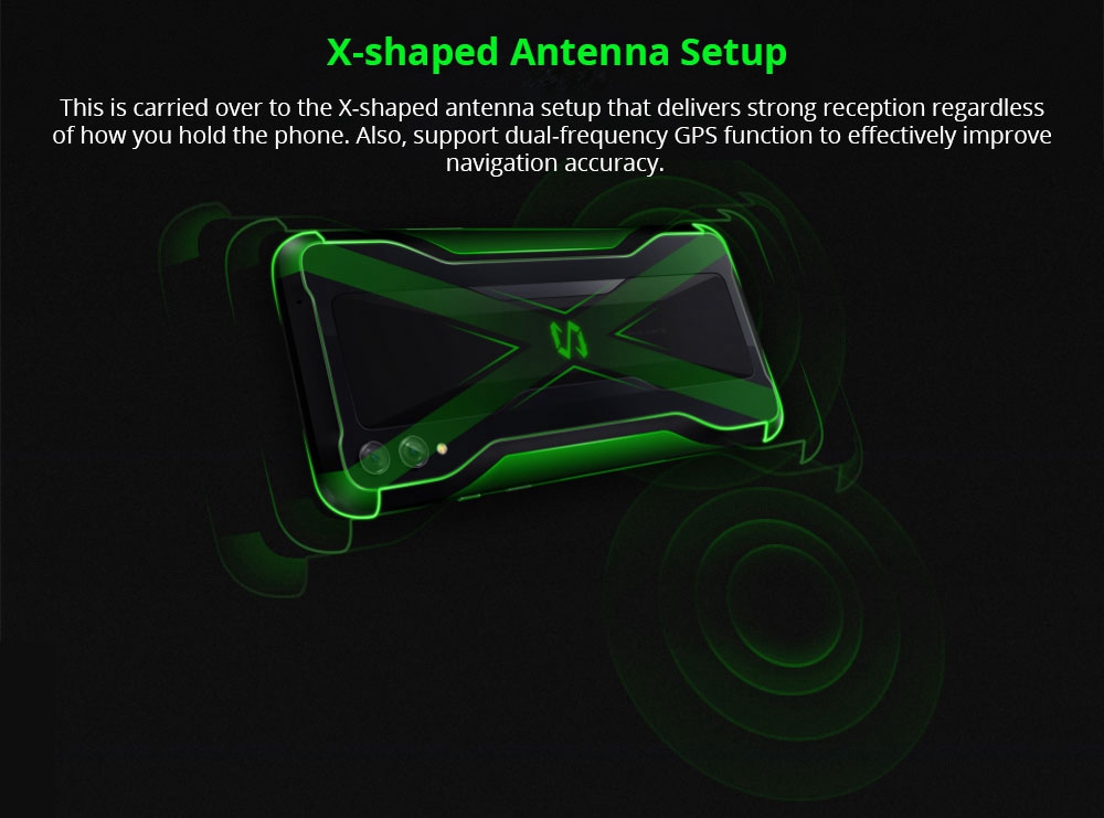 Xiaomi Black Shark 2 6.39 Inch 4G LTE Gaming Smartphone Snapdragon 855 12GB 256GB 48.0MP+12.0MP Dual Rear Cameras Android 8.1 In-display Fingerprint Quick Charging - Silver