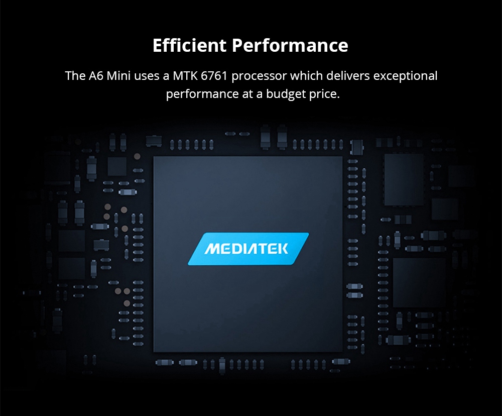 Elephone A6 Mini 5.71 Inch 4G LTE Smartphone MT6761 4GB 32GB 16.0MP+2.0MP Dual Rear Cameras Android 9.0 Face ID Fast Charge - Black